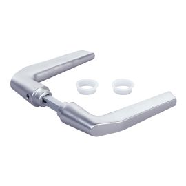 Béquille double Locinox pour serrures de portail carré 8 x 60 mm aluminium - P00002409