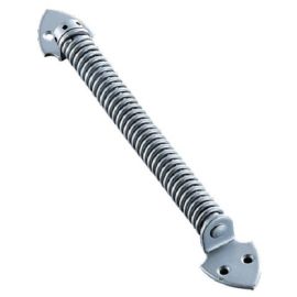 Ferme-porte à ressort Groom Spiral avec verni acier finition argent