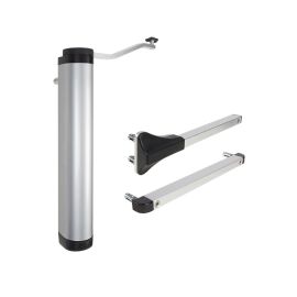 Ferme portillon hydraulique Locinox VERTICLOSE 2 pour charnières à 90° et 180° argent P00009354-SILV