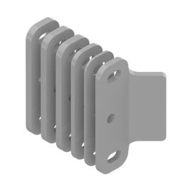 Gâche périphérique + 5 cales acier pour portes coupe-feu La Croisée DS - DS9313