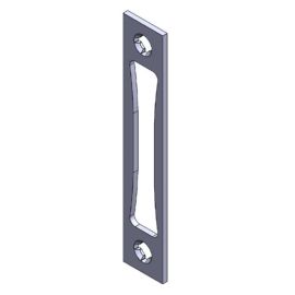 Gâche Stremler inox haut et bas largeur 24 mm épaisseur 2,5 mm - 2840.00.0