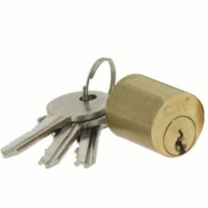 Jeu de cylindre ISEO vertical pour verrou CITY laiton poli - 56330...5