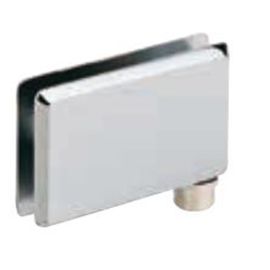 Paire de pentures de vitrine Stremler axe rétractable chromé mat - 3270.31.0