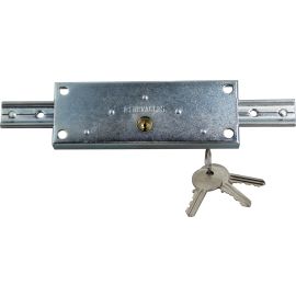 Serrure de rideau métallique Héraclès à cylindre rond 155x55 mm grand modèle
