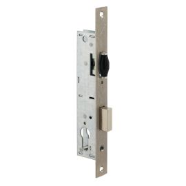 Serrure monopoint à larder Metalux profil étroit pêne dormant et rouleau Série 880