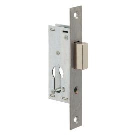 Serrure monopoint à larder Metalux profil étroit pêne dormant seul petit coffre Série 14