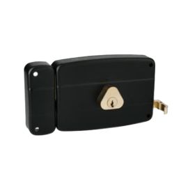 Serrure monopoint en applique ERCY 5 goupilles horizontal pêne en laiton HERACLES - 5G