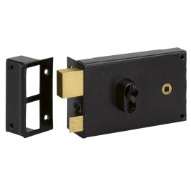 Serrure monopoint en applique Metalux horizontale à fouillot à cylindre européen 9762 gauche - FE97622070