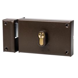 Serrure monopoint en applique Vachette pêne dormant seul cylindre profil européen gauche - 18775000