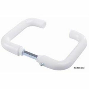 Béquille double ARCOLOR Vachette nylon 232 AM à retour carré 7 mm 38/48 blanc - 038676