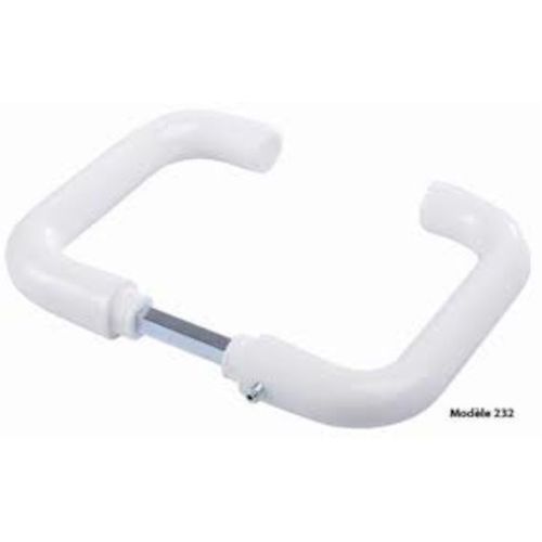 Béquille double ARCOLOR Vachette nylon 232 AM à retour carré 7 mm 38/48 blanc - 038676