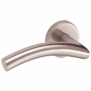 Béquille double Vachette inox sur rosace LINOX