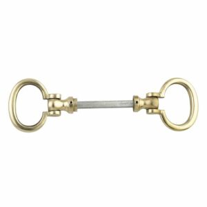 Boucle double Devismes laiton poli à charnière numéro 529 carré 6 mm - 5296