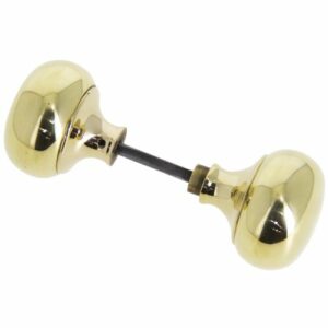 Bouton Devismes double rond laiton poli - BOD528