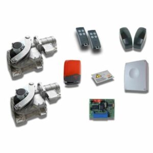 Kit complet avec moteurs enterrés CARDIN KT-HLXCORE24T pour portails battants sans caisson