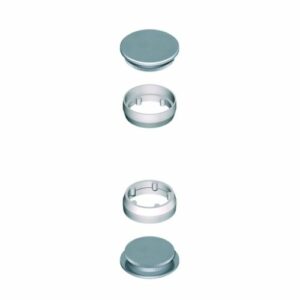 Paire de bouchons LA croisée DS inox pour DIVA V et VI - DS6958-P