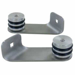 Paire de pattes fix Duval déportées diamètre 40 mm inox 316 satiné - 22-0720-2111