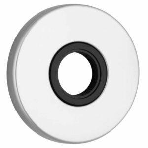 Paire de rosaces Vachette 6371 bec de cane chromé velours - 512158