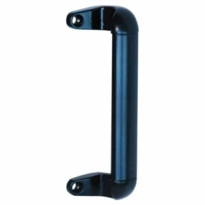 Poignée de tirage Eurowale incurvée 183 mm aluminium noir - AL405NO