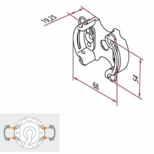 Support moteur Cherubini accouplement rapide avec ressort C maxi 50 Nm - A4506_0555